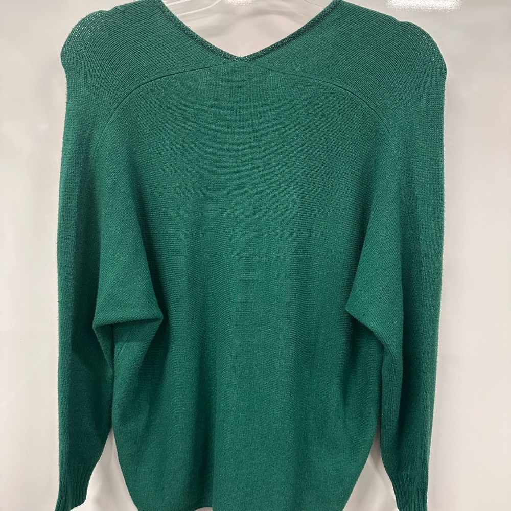 NWT Lilly Pulitzer Green V-Neck Sweater - Picture 4 of 9